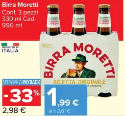 Carrefour Market Birra Moretti offerta