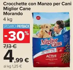 Carrefour Market Crocchette con Manzo per Cani Miglior Cane Morando offerta