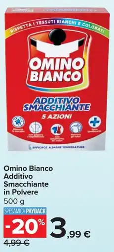 Carrefour Market Omino Bianco Additivo Smacchiante in Polvere offerta