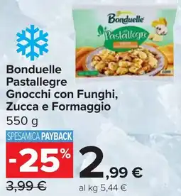 Carrefour Market Bonduelle Pastallegre Gnocchi con Funghi, Zucca e Formaggio offerta