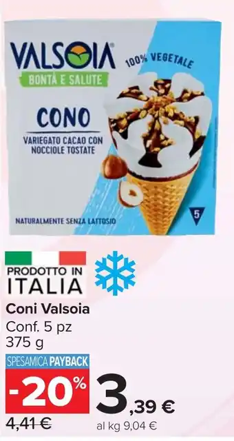 Carrefour Market Coni Valsoia offerta
