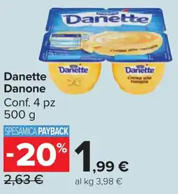 Carrefour Market Danette Danone offerta