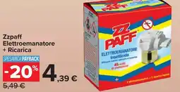 Carrefour Market Zzpaff Elettroemanatore + Ricarica offerta