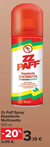 Carrefour Market Zz Paff Spray Repellente Multinsetto offerta
