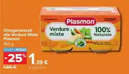 Carrefour Market Omogeneizzati alle Verdure Miste Plasmon offerta