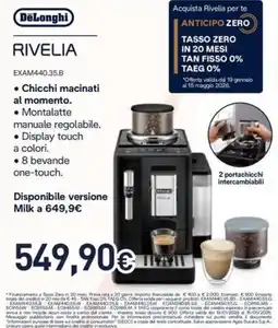 Unieuro DeLonghi RIVELIA EXAM440.35.B offerta