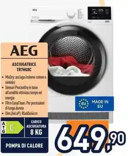 Unieuro AEG ASCIUGATRICE TR7HG8C offerta