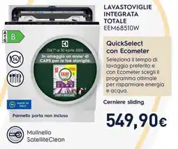 Unieuro Electrolux LAVASTOVIGLIE INTEGRATA TOTALE EEM68510W offerta