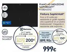 Unieuro Electrolux PIANO AD INDUZIONE SAPHIRMATT KIS82453IZ offerta