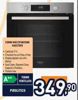 Unieuro Hotpoint ARISTON FORNO MULTIFUNZIONE HA0275PX offerta