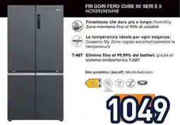Unieuro Haier FRIGORIFERO CUBE 90 SERIE 5 HCR5919ENMB offerta