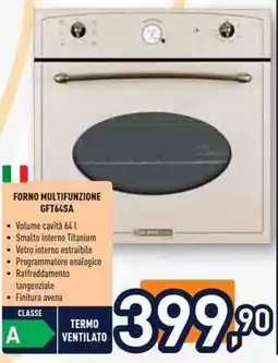 Unieuro GLEMGAS FORNO MULTIFUNZIONE GFT64SA offerta