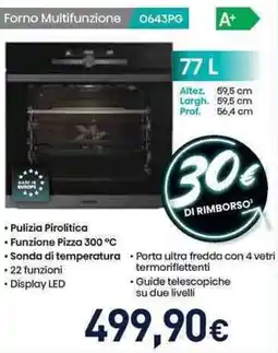 Unieuro Hisense Forno Multifunzione 0643PG offerta