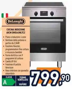 Unieuro DeLonghi CUCINA INDUZIONE 60CM DMX641NLTC2 offerta