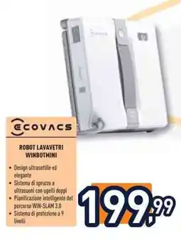 Unieuro ECOVACS ROBOT LAVAVETRI WINBOTMINI offerta