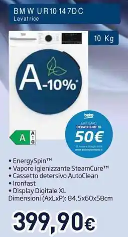 Unieuro beko BMW UR10.14 7DC Lavatrice offerta