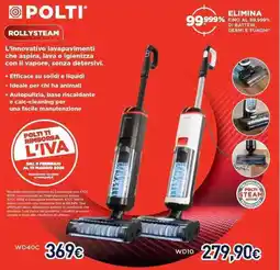 Unieuro POLTI ROLLYSTEAM WD40C offerta