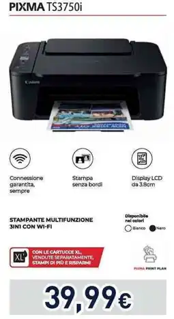 Unieuro beko PIXMA TS3750i offerta