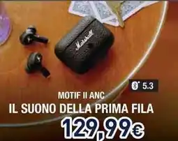 Unieuro Marshall motif II anc il suono della prima fila offerta