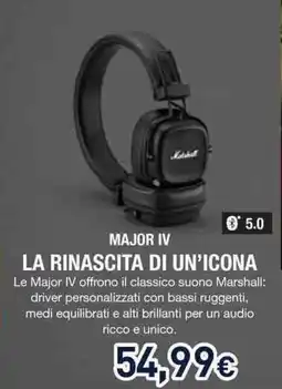 Unieuro Marshall major IV la rinascita di un'icona offerta