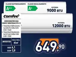 Unieuro Comfee CONDIZIONATORE DUAL COMFEE MIDKITDUALFCF9+12 offerta