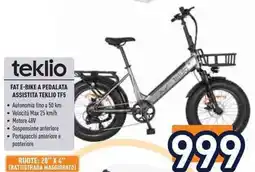 Unieuro Fat e-bike a pedalata assistita teklio TF5 offerta