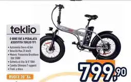 Unieuro E-bike fat a pedalata assistita teklio TF1 offerta