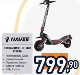 Unieuro Navee monopattino elettrico XT5 pro offerta