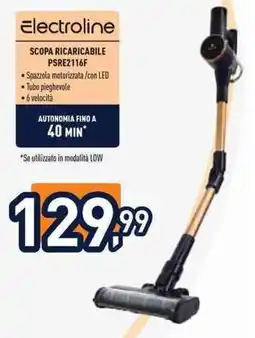 Unieuro Electroline SCOPA RICARICABILE PSRE2116F offerta