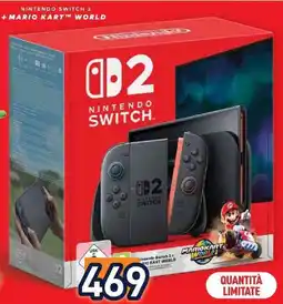 Unieuro Nintendo switch 2 + mario kart world offerta