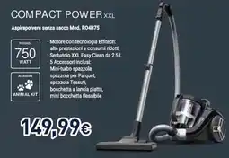 Unieuro Rowenta COMPACT POWER XXL Aspirapolvere senza sacco Mod. RO4B75 offerta