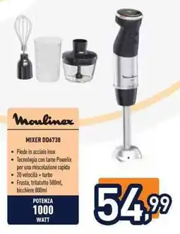 Unieuro Moulinex MIXER DD6738 offerta