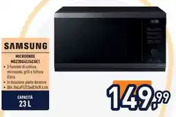 Unieuro SAMSUNG MICROONDE MG23D64524CGE1 offerta