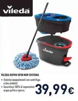 Unieuro VILEDA H2PRO SPIN MOP SISTEMA offerta