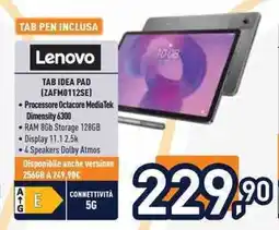 Unieuro Lenovo TAB IDEA PAD (ZAFM0112SE) offerta