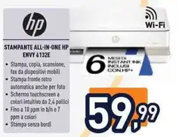 Unieuro STAMPANTE ALL-IN-ONE HP ENVY 6132E offerta