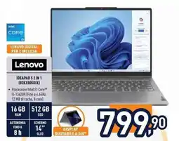 Unieuro Lenovo IDEAPAD 5 2 IN 1 (83KX005DIX) offerta