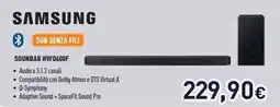 Unieuro SAMSUNG SOUNBAR HWQ600F offerta