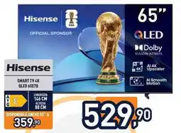Unieuro Hisense SMART TV 4K QLED 65E7Q offerta