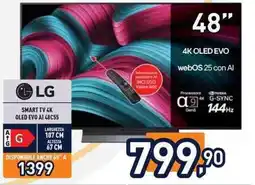 Unieuro LG SMART TV 4K OLED EVO AI 48C55 offerta