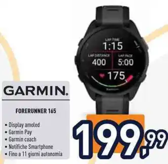 Unieuro Garmin forerunner 165 offerta