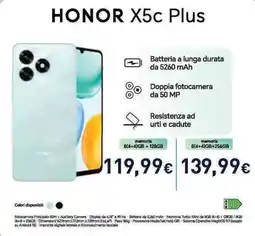 Unieuro HONOR X5C Plus offerta