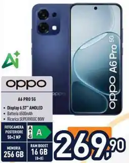 Unieuro oppo A6 PRO 5G offerta