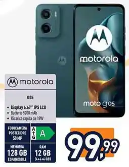 Unieuro motorola G05 offerta