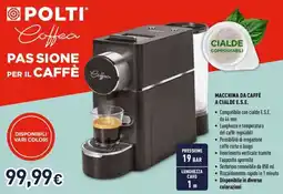 Unieuro Polti macchina da caffè a cialde E.S.E. offerta