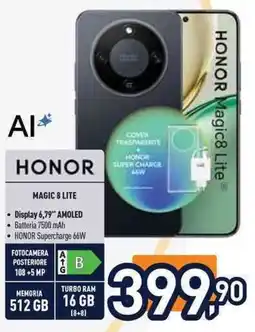 Unieuro HONOR MAGIC 8 LITE offerta