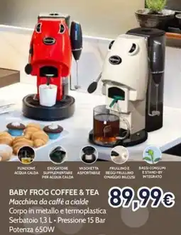 Unieuro Baby frog coffee & tea macchina da caffè a cialde offerta