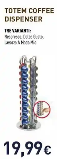 Unieuro Macom totem coffee dispenser offerta