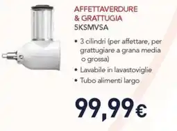 Unieuro KitchenAid AFFETTAVERDURE & GRATTUGIA 5KSMVSA offerta
