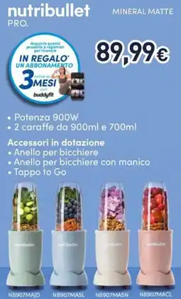 Unieuro Nutribullet mineral matte pro offerta